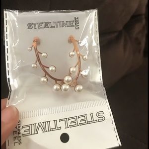 Faux perles earrings